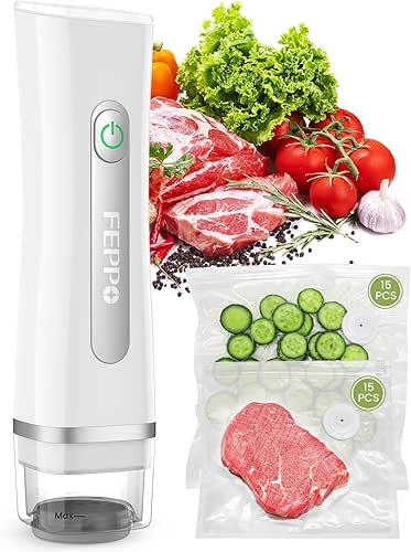 FEPPO Vacuum Sealer for Food with Visible Water Tank, Handheld