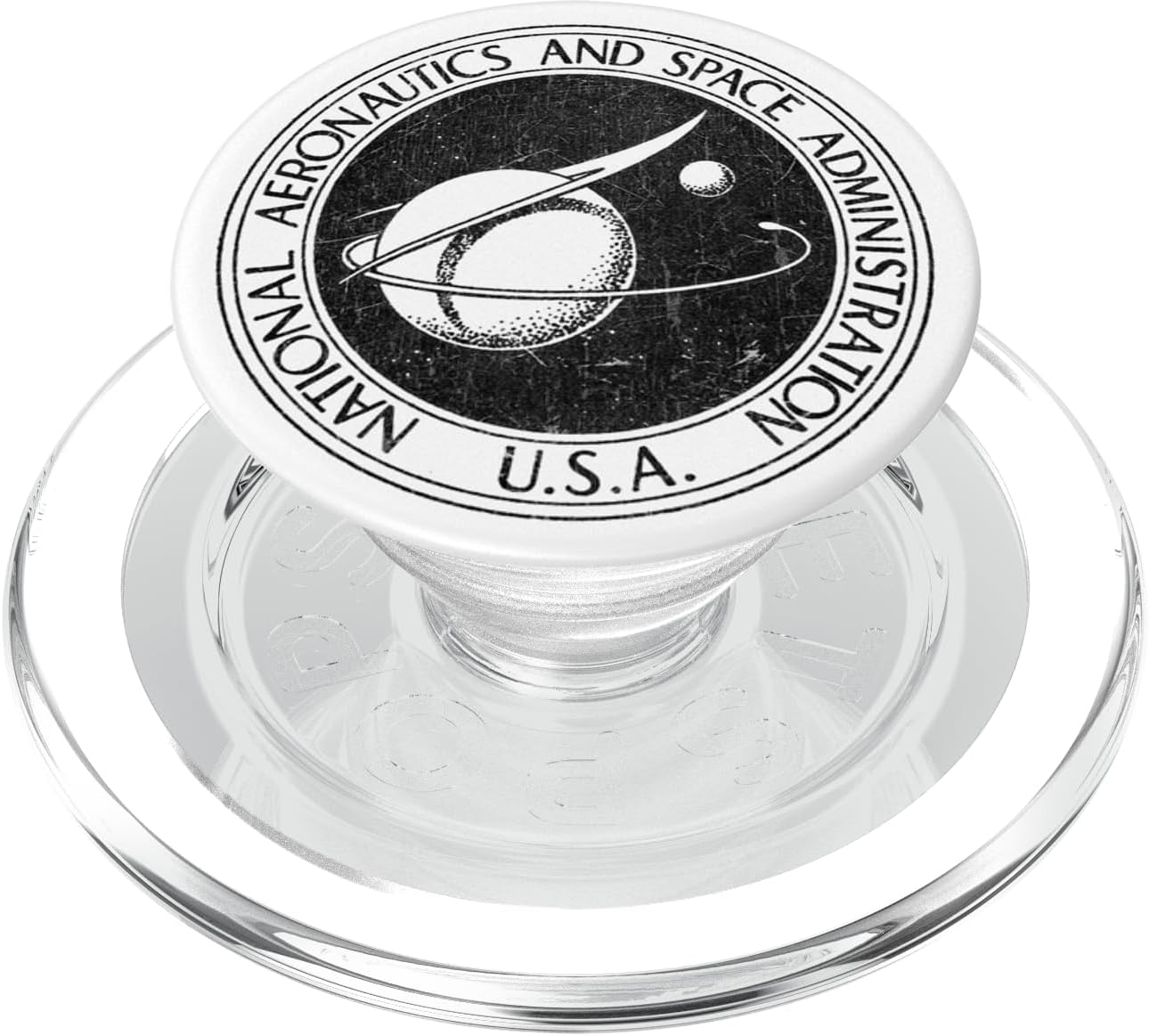 NASA Vintage Logo PopSockets PopGrip: Swappable Grip for Phones & Tablets PopSockets PopGrip for MagSafe