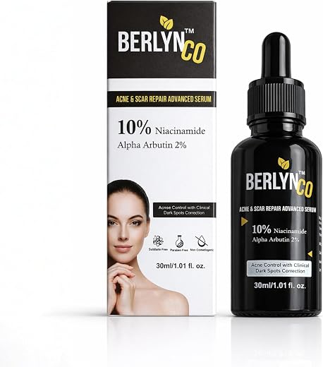 Acne Care & Dark Spot Corrector | 10% Niacinamide + Brightening Actives Face Serum | Oil Control, Pore Minimizing & Even S...