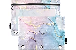 Binder Pouches, Clear Pencil Pouch for 3 Ring Binder