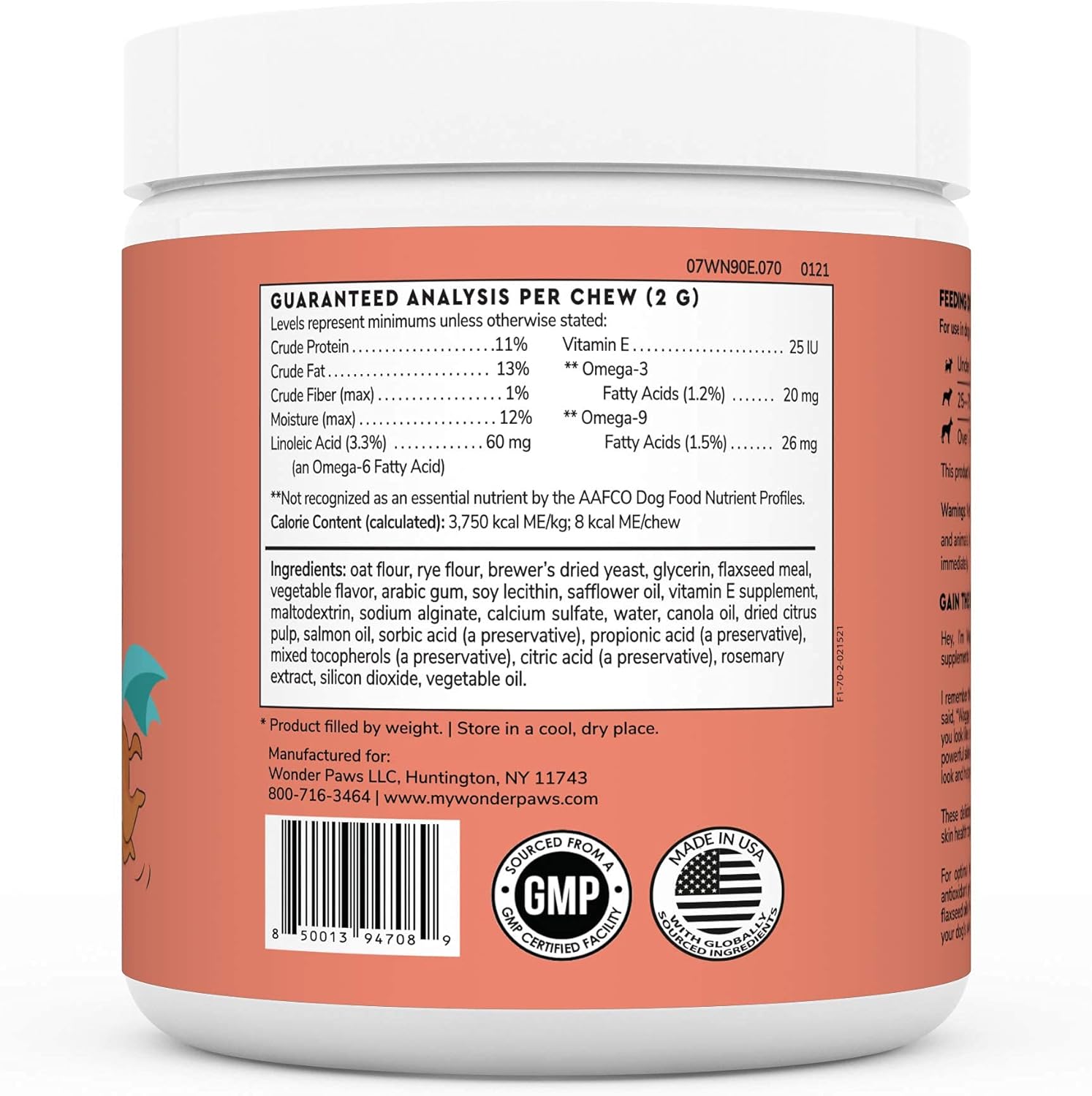 WONDER PAWS Daily Multivitamin Chews Plus Skin + Coat Chews - for Dogs Immune Support, Digestive Health, Joint Support, Skin & Coat - Daily Multi 60 Chews - Skin + Coat 70 Chews