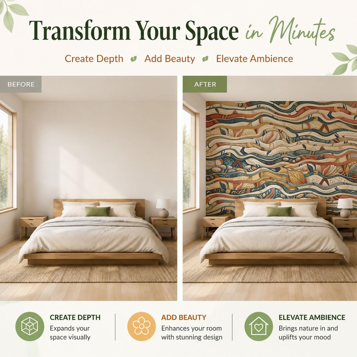 Vlies Fototapete Mosaikmuster böhmische mediterrane Ästhetik 250x175cm - Fototapeten - Tapeten - für Wohnzimmer Schlafzimmer - Vliestapete Wandtapete Tapete 3D Effekt- Tapetenkleister erforderlich
