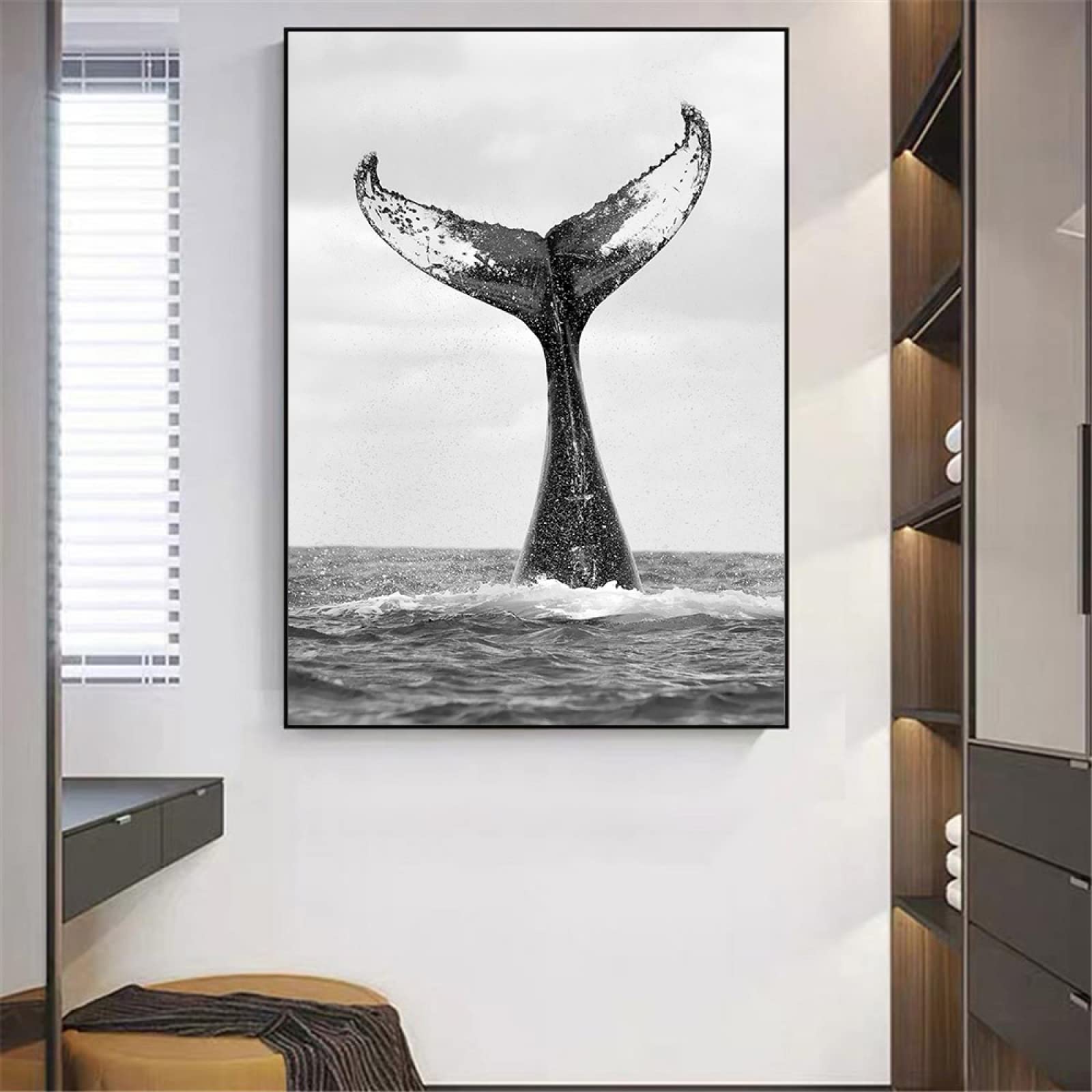 Quadro Pandawal Balene 50x70 Cm – Poster Marittimo Per Cameretta, Stampa Opaca Su Carta Premium 250g, Design Made In Germany