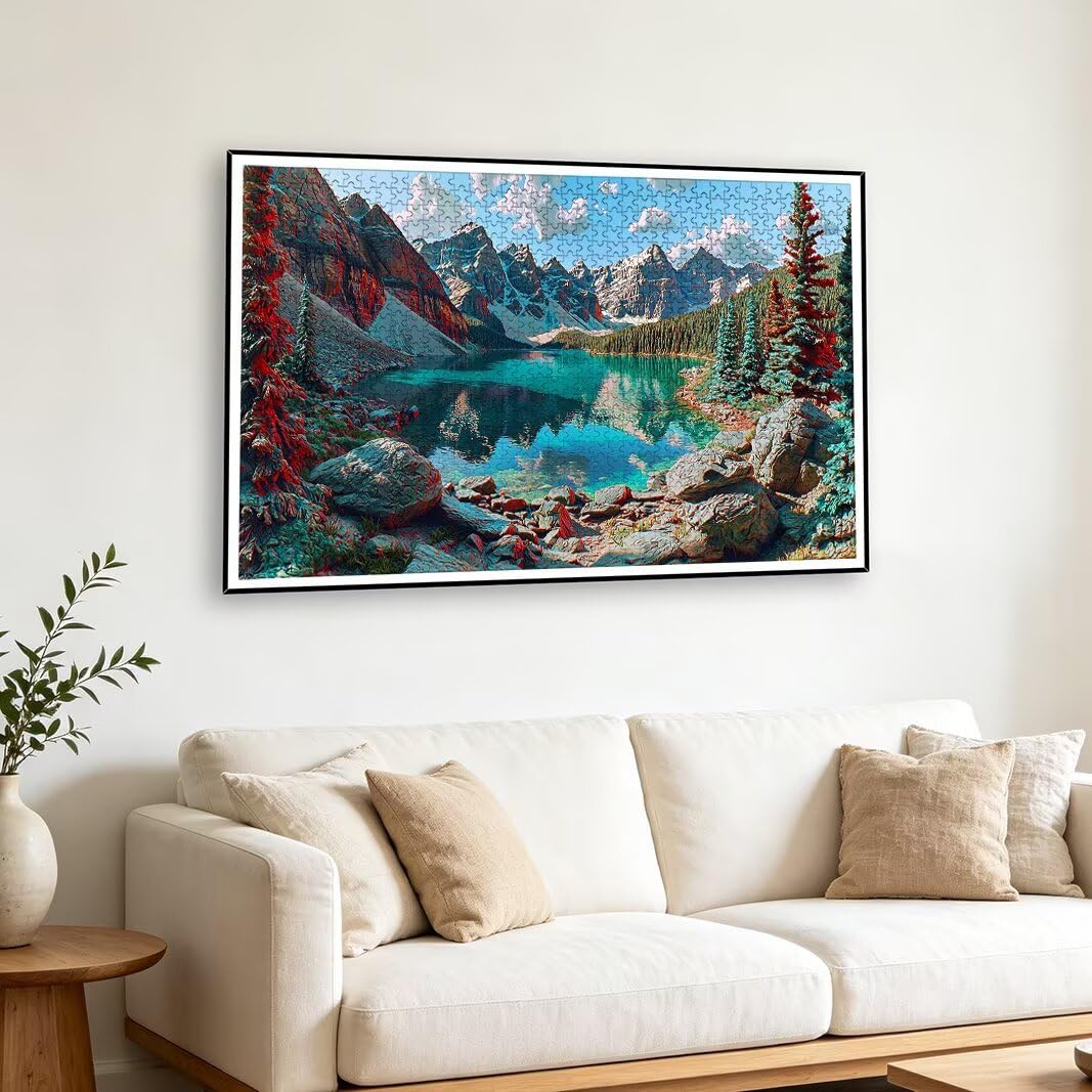 Puzzle Lago, Puzzle 1000 Pezzi per Adulti, Decor, Regalo Donna/Uomo -2549