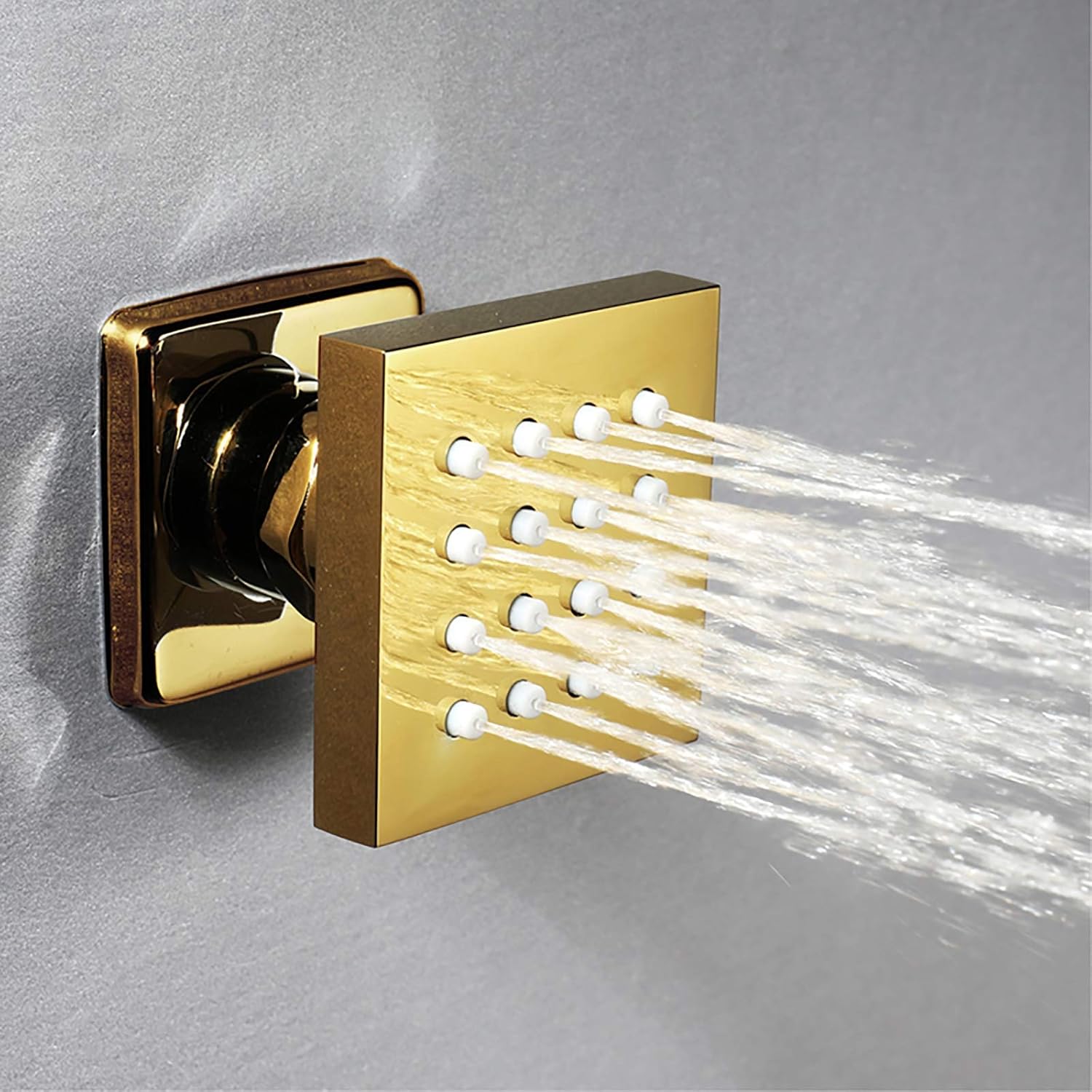 with Digital Display,Gold Rain Mixer Shower Combo Set Ceiling Mounted Bathroom Shower Faucet Set with Led Shower Head,Handheld Shower,Body Jets,8 Inches
