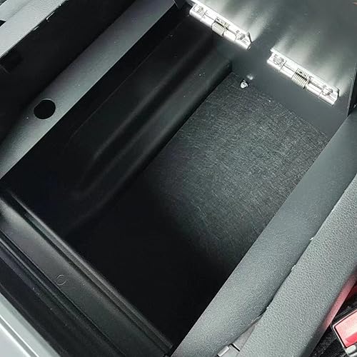 Miniatura 8 de Bandeja organizadora de consola central, caja de seguridad para armas, compatible con Ford F150 2021 2022 2023 2024, reposabrazos de almacenamiento