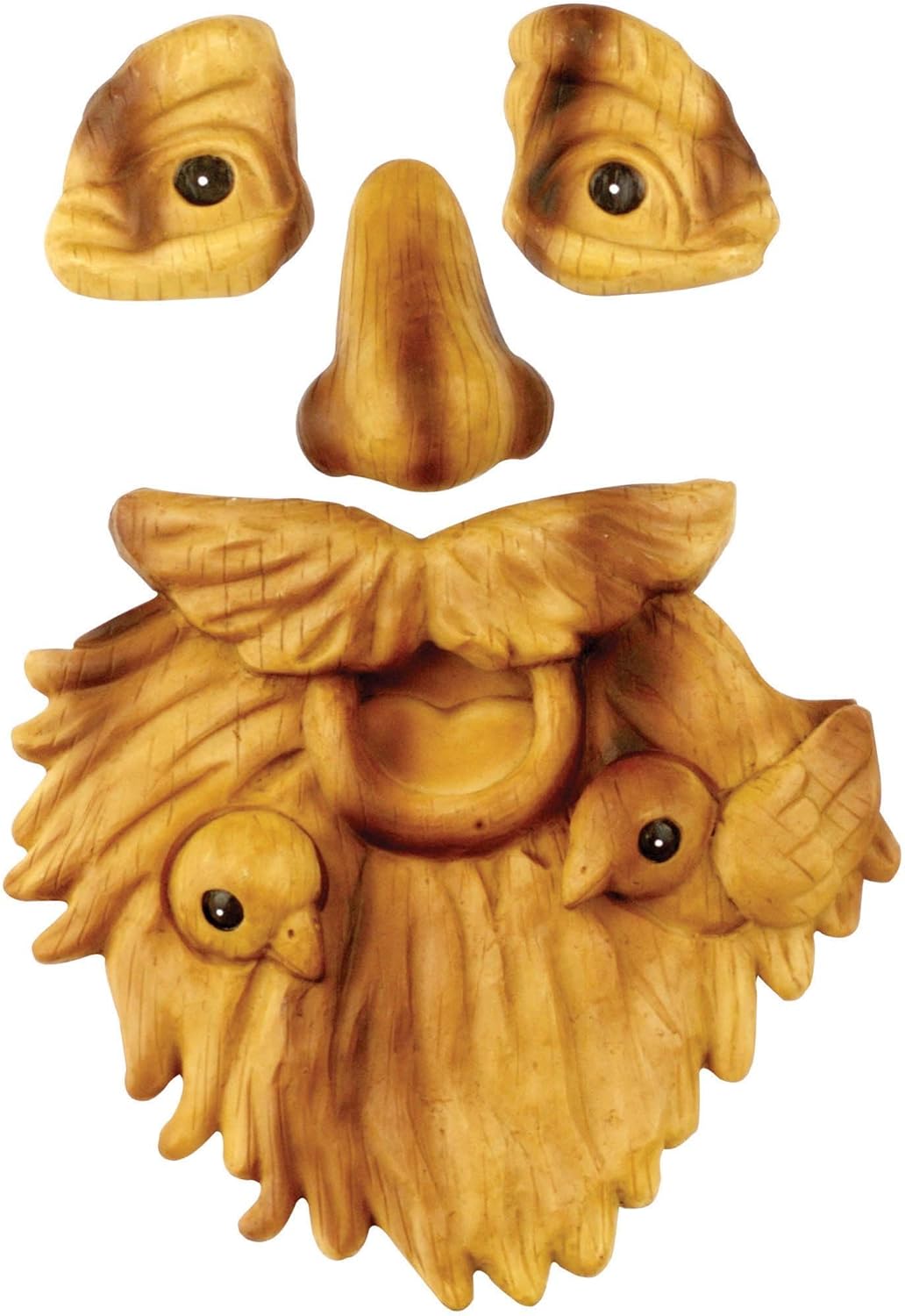 Red Carpet Studios Tree Face Outdoor Décor Wood-Like Hand Painted Sculpted Resin, Hank