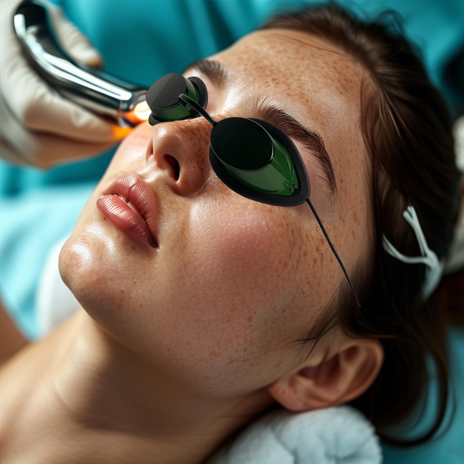 Gafas de seguridad con luz roja OPT/IPL LED UV para fotón, belleza, terapia de luz roja, protección ocular