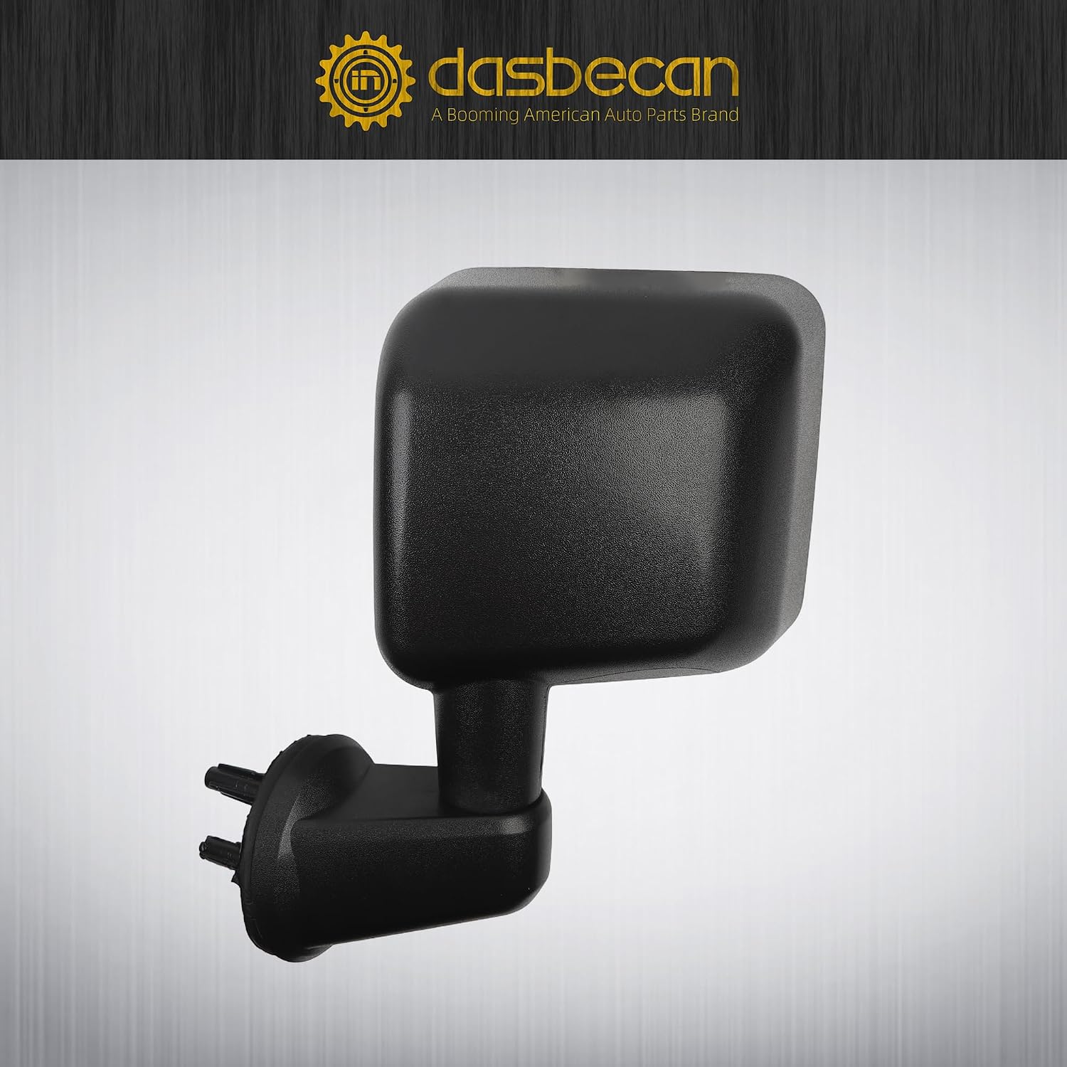 Dasbecan Driver Side Mirror Compatible with 2007-2018 Jeep Wrangler JK Left Side Door Mirrors Manual Folding No-Disturtion Glass Replaces#CH1320271 68081251AA 55078131AG Textured Black Cover