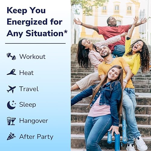 Miniatura 6 de Paquetes de electrolitos en polvo Magnesio, potasio, sodio, vitamina C para una hidratación rápida Cero azúcar y Keto 16 paquetes de barras