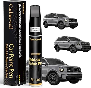 (C7S/US6) Wolf Gray Touch Up Paint Compatible with Kia, Exact Match Car Paint Pen Automotive Scratch Repair Remover Kit Quick & Easy Solution for Vehicle Chips and Nicks