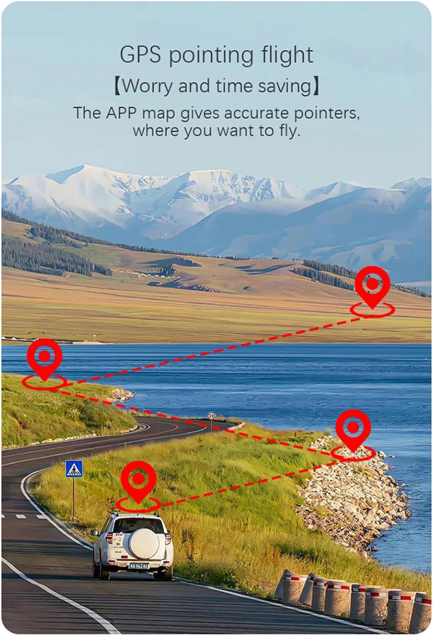 ISPEKTRUM Vortex Q3 Mini 2 Drone following a GPS pointing flight path over a landscape