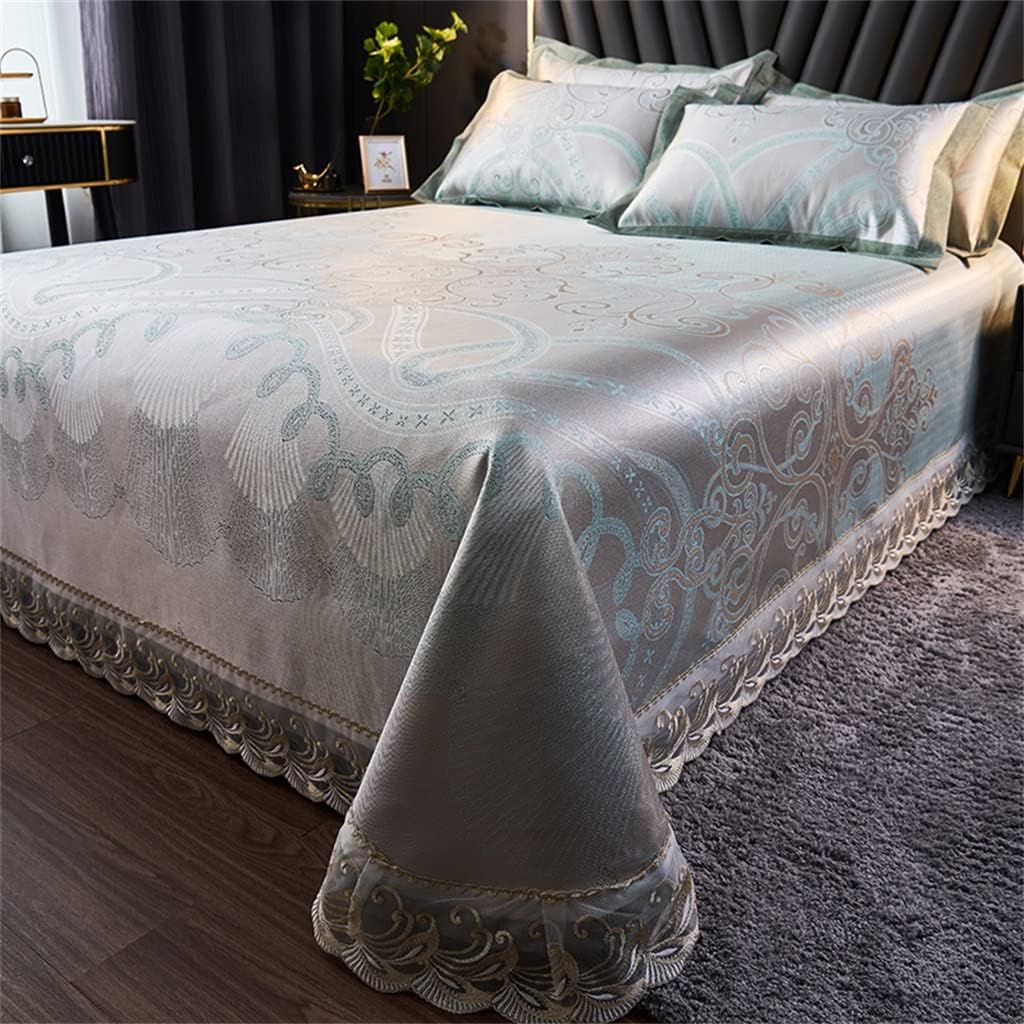 Cool Mat Ice Silk Washable Folding Bed Sheet Three-piece Air Conditioning Soft