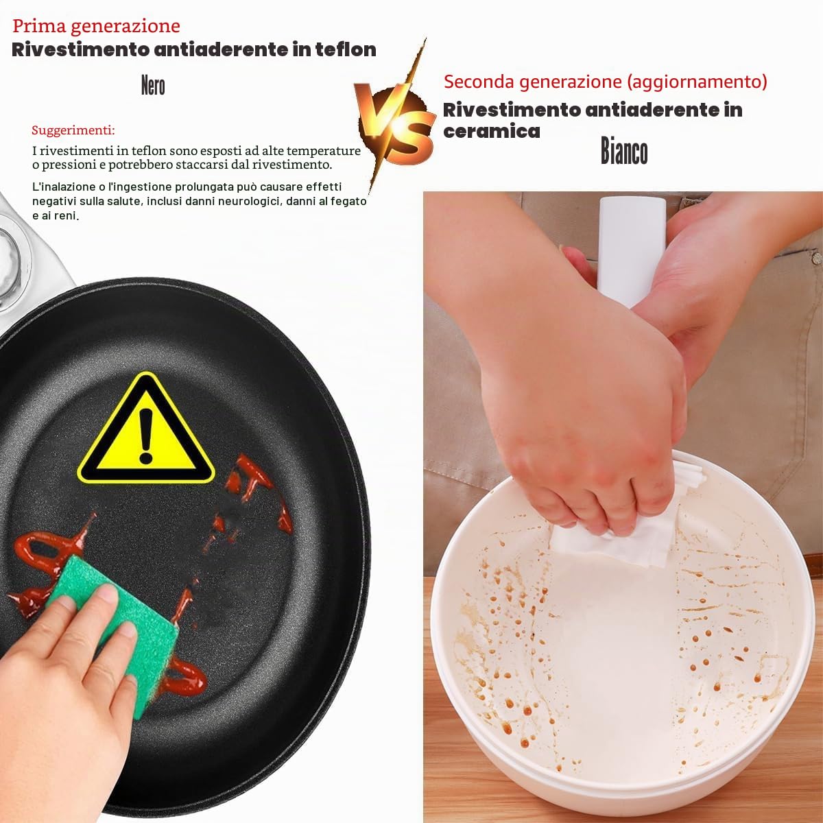 Pentola Elettrica 1.5L con Vapore, Per Friggere/Ramen/Fondue/Zuppa, Adatta per Casa/Studenti/Campeggio, Rivestimento Ceramico Antiaderente, Doppia Regolazione di Potenza, Colore Beige Chiaro