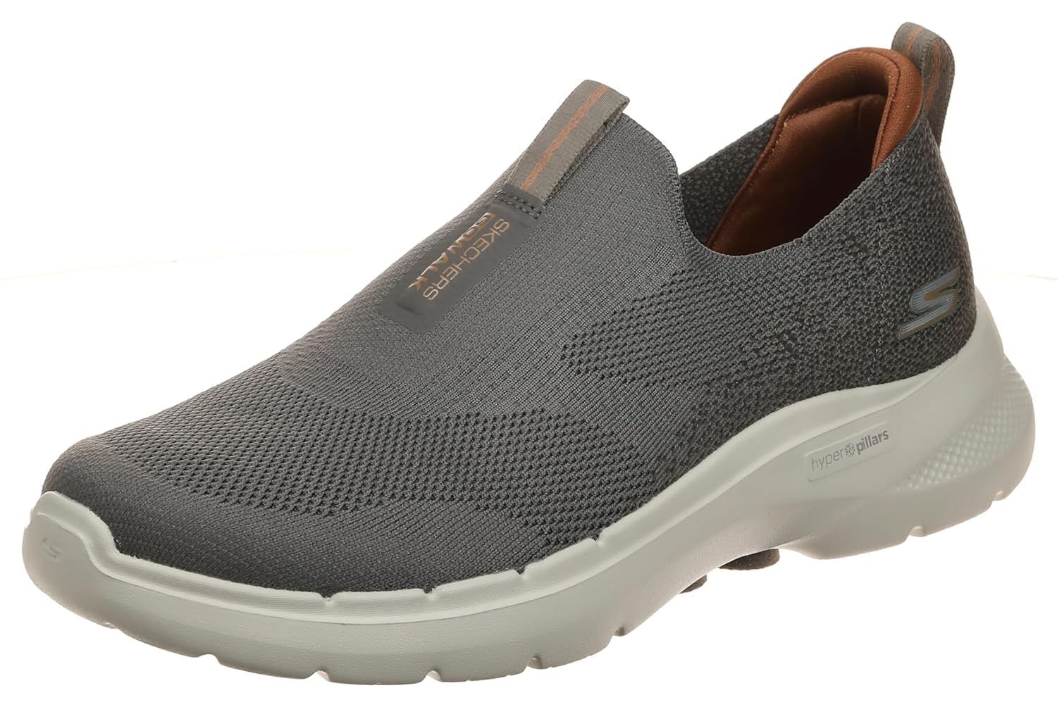 Skechers Men's Go Walk 6 Sneaker, Taupe, 6.5 UK