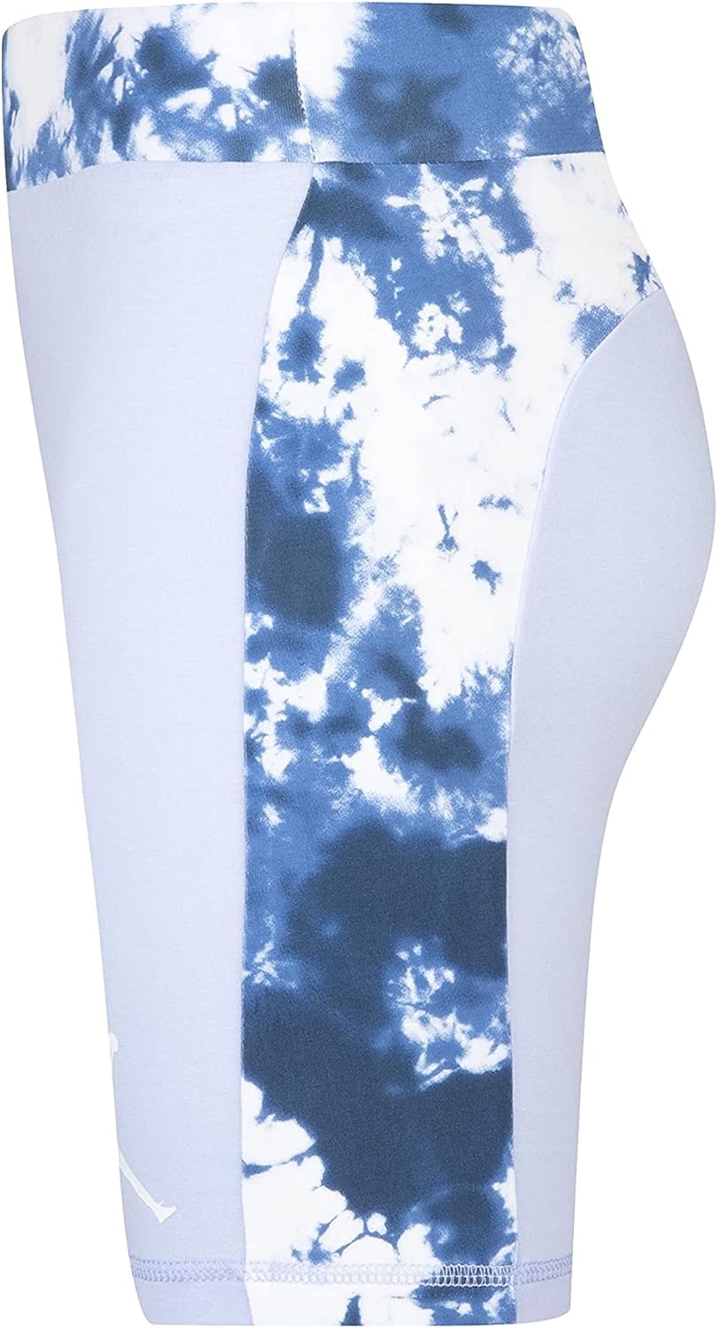 Jordan Girl's Cloud Dye Blocked Bike Shorts (Little Kids/Big Kids) Light Marine SM (7 Little Kid)