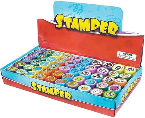 Rhode Island Novelty Sellos de plástico de 1.40" (50 piezascaja)