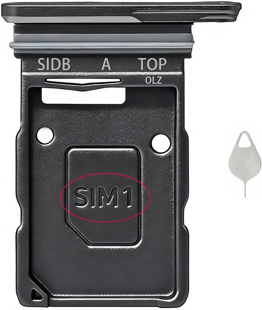 Ubrokeifixit Galaxy S26 S942U Single Sim Card Tray Slot Holder Replacement for Samsung Galaxy S26 SM-S942U S942U1 S942W S942E S942B 6.3" (S942U-Black)