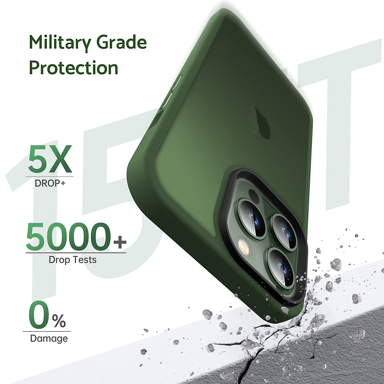 Anqrp Cover Magnetica Per IPhone 13 Pro, [Mag-Safe] [Antigraffio E Antiurto], Custodia In Silicone TPU Morbida E Sottile – Ricarica Veloce, Compatibile Con Accessori MagSafe (6.1 Pollici)