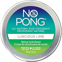 No Pong Luscious Lime Natural Deodorant 35g, Aluminum-Free
