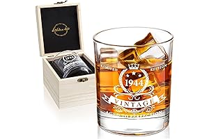 LIGHTEN LIFE 80th Birthday Whiskey Glass