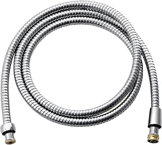 Purrfectzone Universal 72" Extra Long Shower Replacement Hose, Leak Proof Stainless Steel Shower Hose, Kink-free Anti-twisting design, Chrome