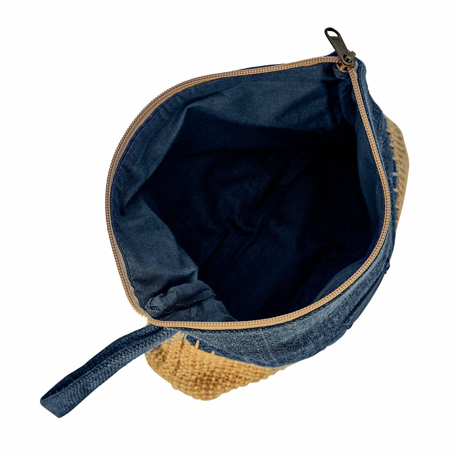 Loberon Tasche 2er Set Cacula, blau/creme