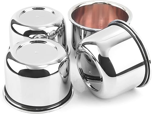 Rheedal 4 tapas centrales de rueda de remolque personalizadas de 3.25 pulgadas, diámetro de 3.25 pulgadas, 2.32 pulgadas de alto para llanta de