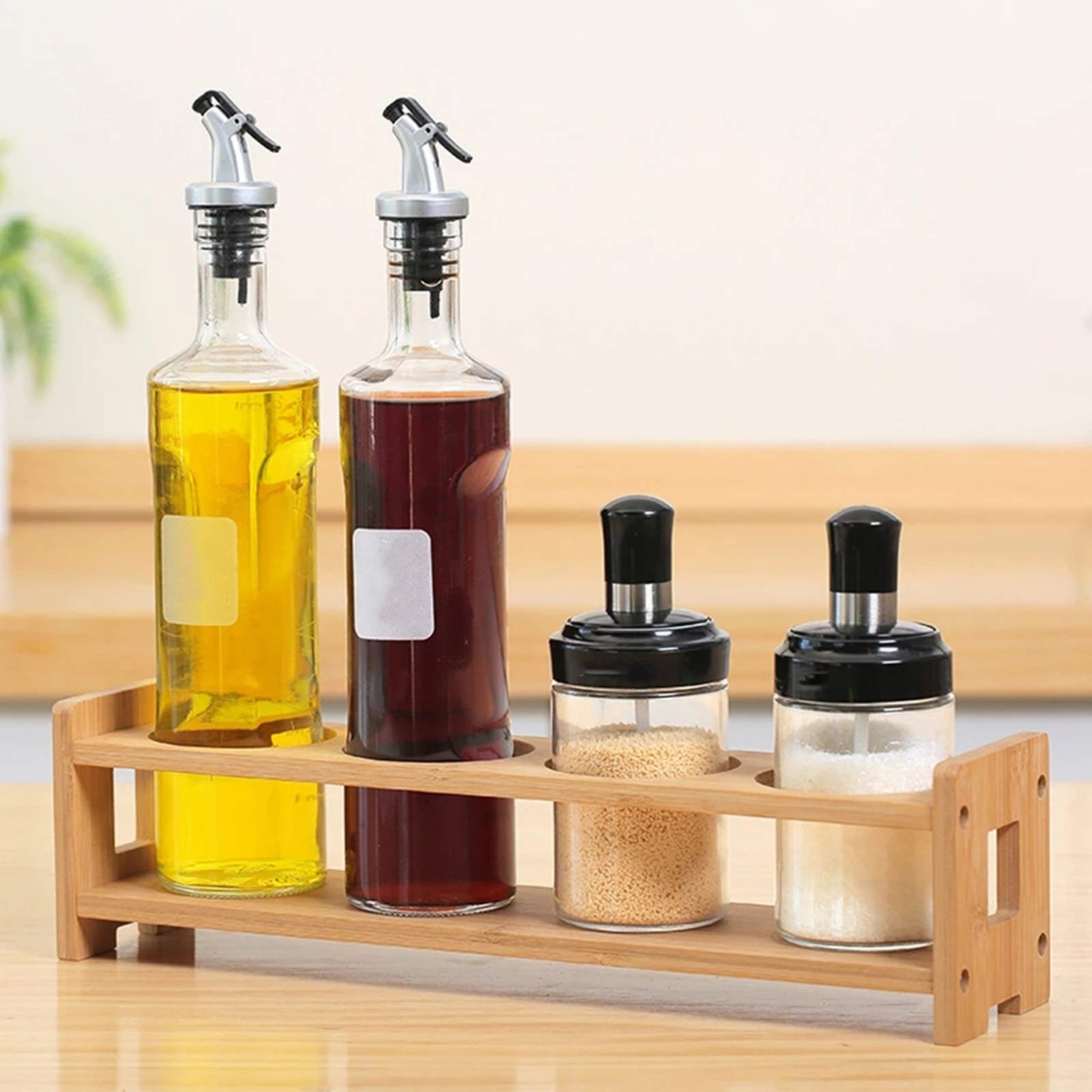 Condimentador de Cocina Tarras de la botella especia Dispensador Almacenamiento almacenamiento cocina Rack para Familias y Restaurantes