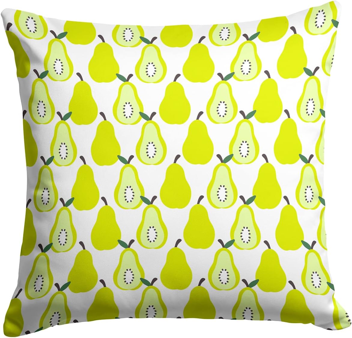 Caroline's Treasures BB5208PW1414 Berries in Green Fabric Decorative Pillow Machine Washable, Indoor Outdoor Decorative Pillow for Couch, Bed or Patio, 14Hx14W