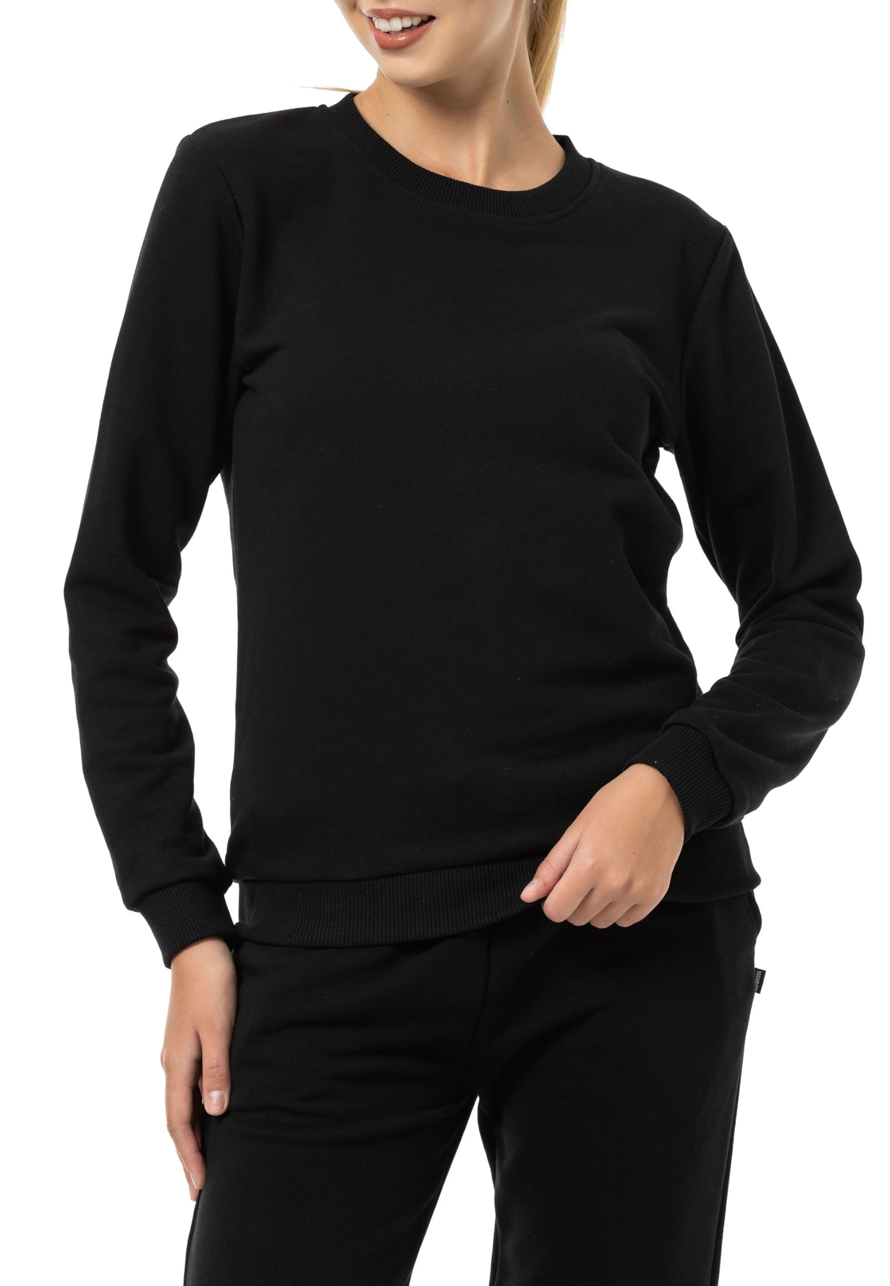 Redbridge Basic Sweatshirt Klassischer Pullover mit Rundhalsausschnitt Lässiger Stil