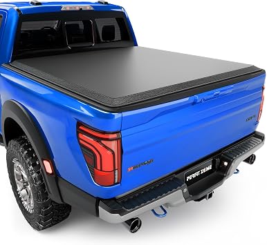 PZ 6.5FT 78.8" Soft Roll Up Truck Bed Tonneau Cover Compatible with Ford F150 F-150 2004-2014, for 2006-2008 Ford Lincoln Mark LT Styleside/Fleetside