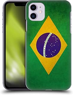 Brazil Brazilian Brasil Flag Vintage Flags Hard Back Case Compatible with Apple iPhone 11