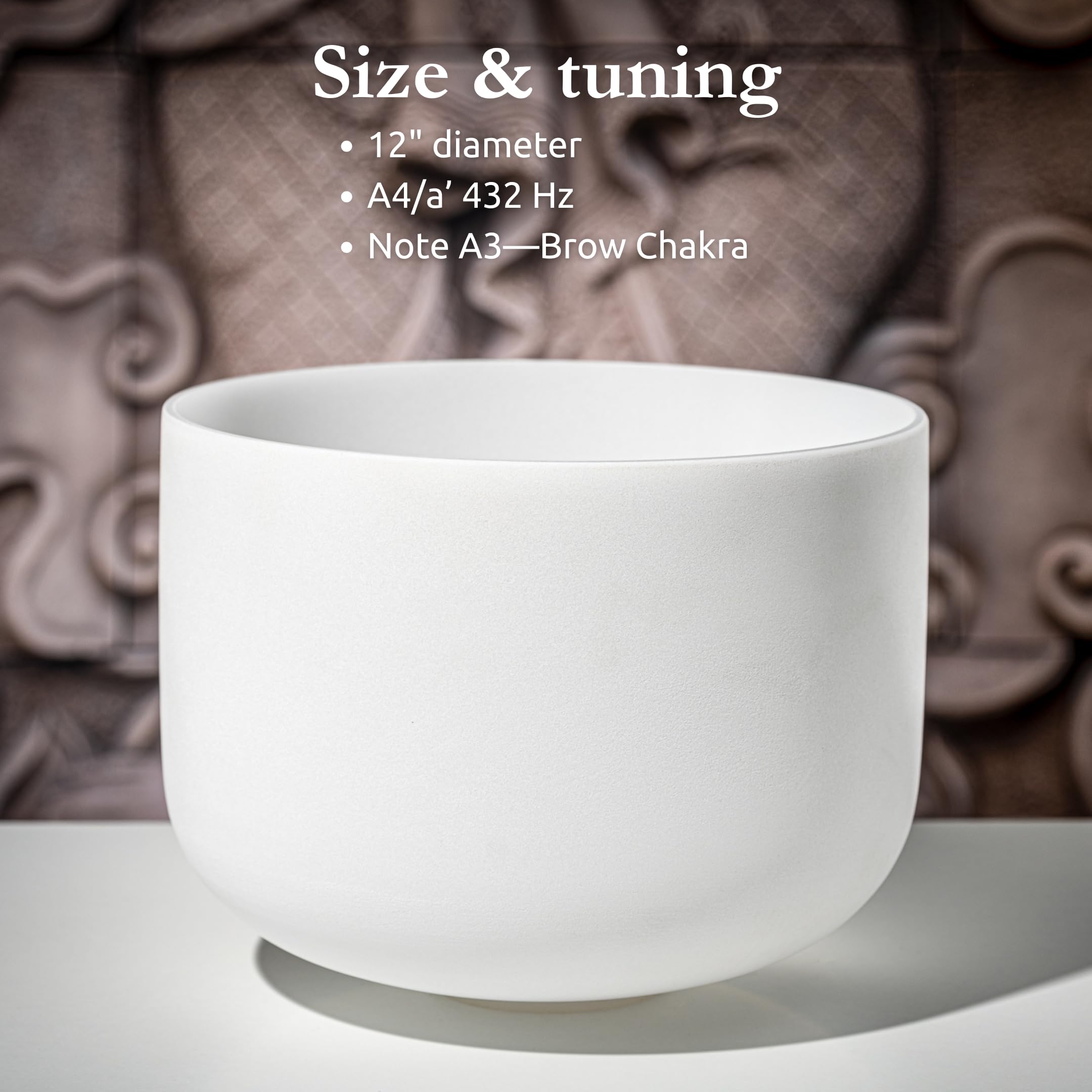 Meinl - Campana tibetana in cristallo Sonic Energy da 30,5 cm, chakra delle sopracciglia, quarzo ad alta purezza, per meditazione, ASMR, terapia del suono, yoga