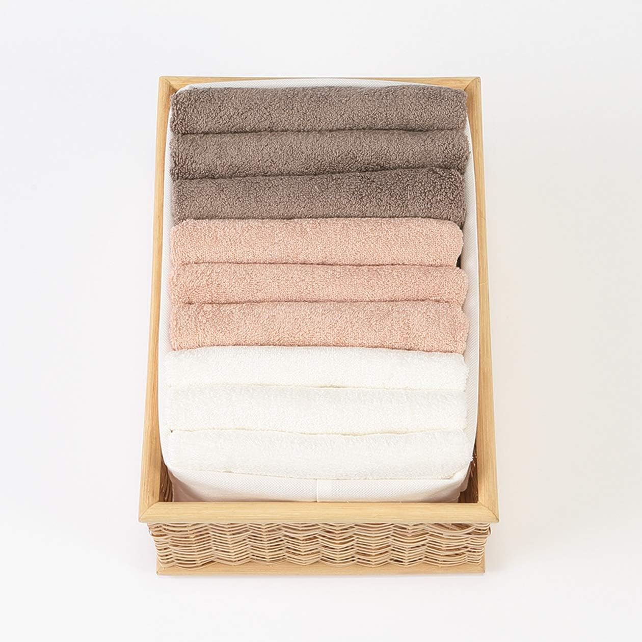 MUJI 02110482 Non-woven Fabric Partitioner Case with Adjustable Height, Large, 2 Pieces, Approx. Width 8.9 x Depth 12.8 x Height 8.3 inches (22.5 x 32.5 x 21 cm)