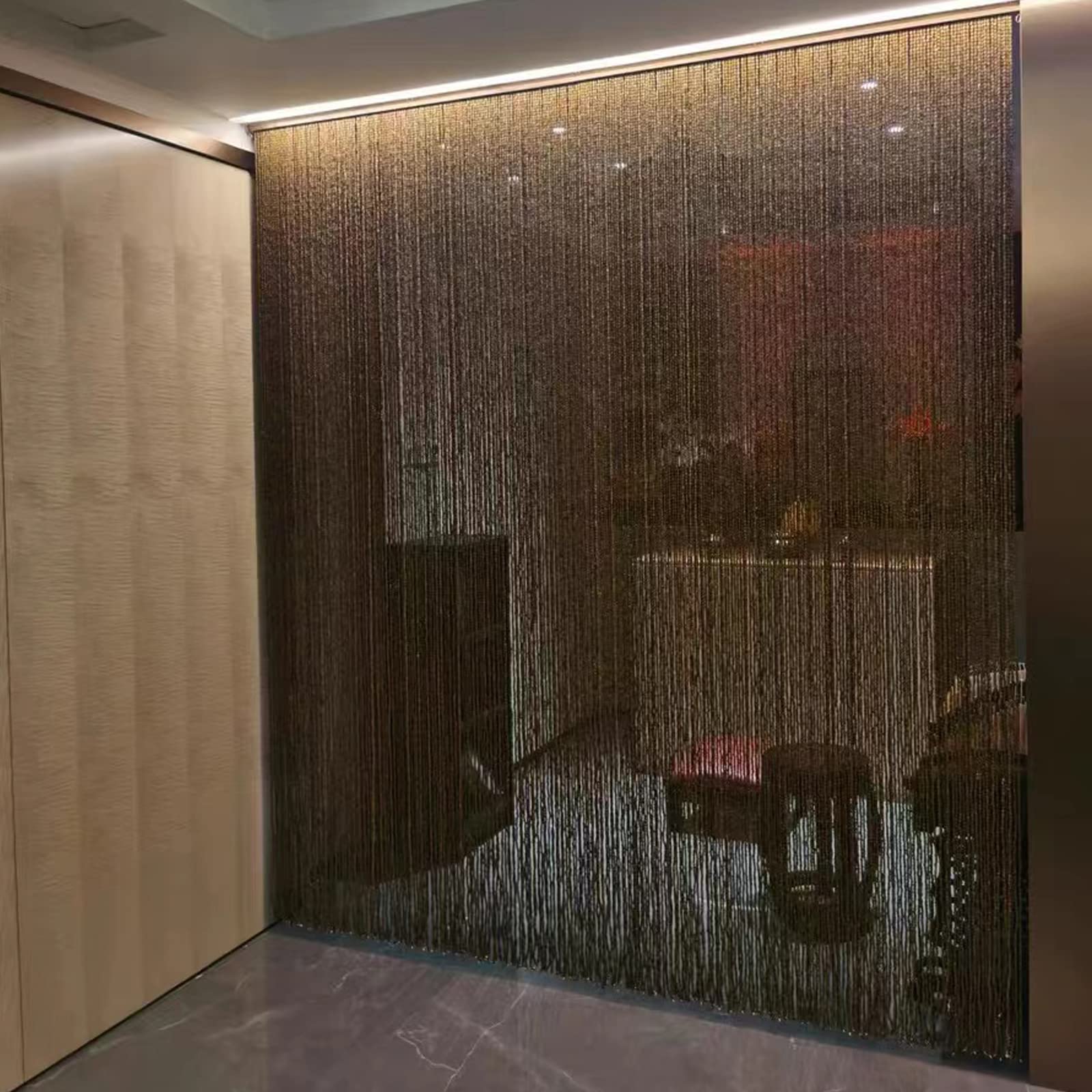 ブラックレトロローズ ビーズカーテン ドア用インテリア