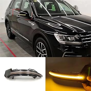 Sequential Flashing Light LED Dynamic Side Rearview Mirror Turn Signal For VW For Tiguan MK2 2017 2018 2019 For Touareg MK3 2019 Side Mirror Turn Lights