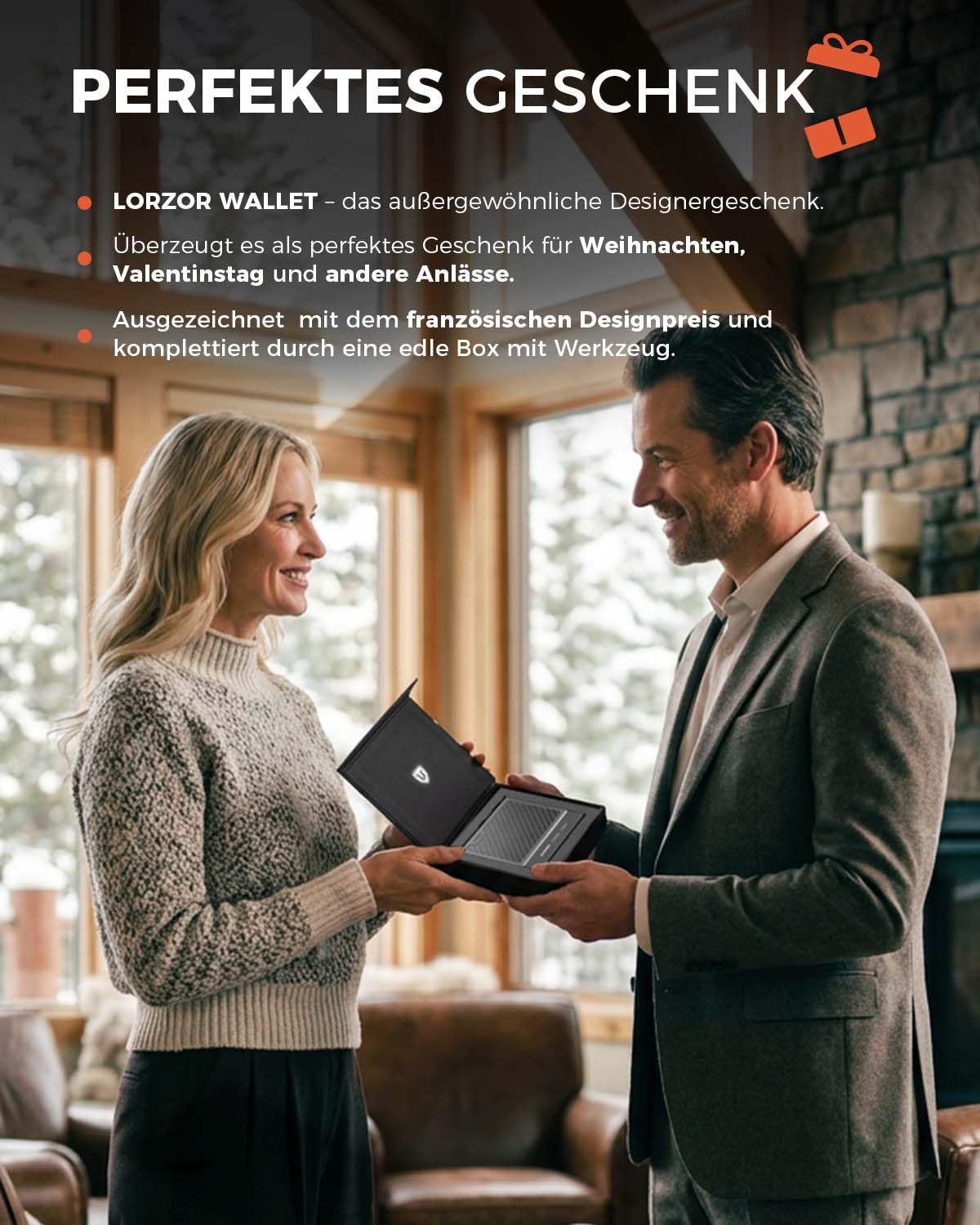 LORZOR Slim Wallet aus Militär-Kohlenstofffaser, Minimalistische Geldbörse mit abnehmbarem Geldclip, Kartenetui Herren rfid schutz Portmonee, Brieftasche Herren kreditkartenetui für 7 Karten, Geschenk