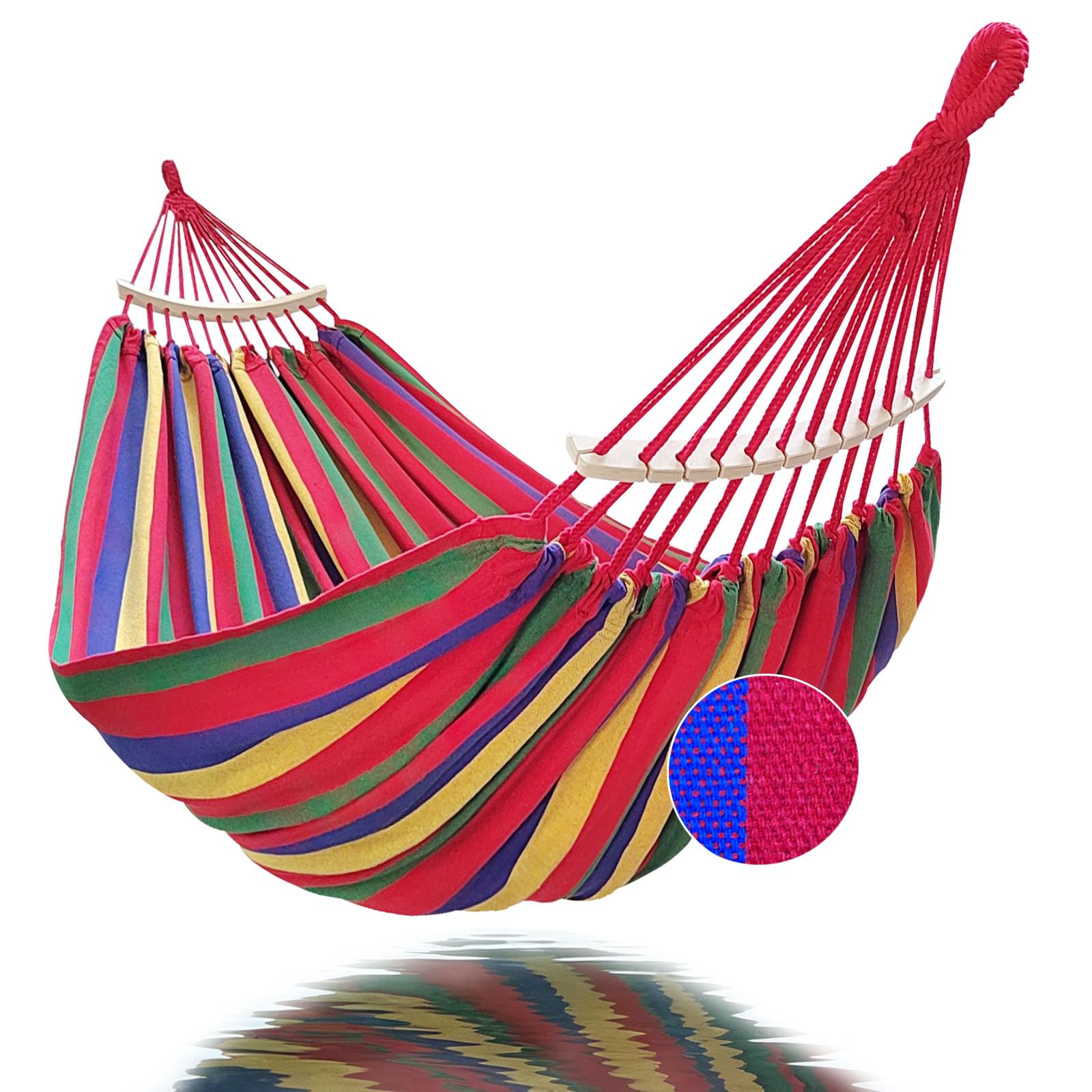 GOCAN Hammock with Bars Large Hammocks bedsize 220x160cm XXL