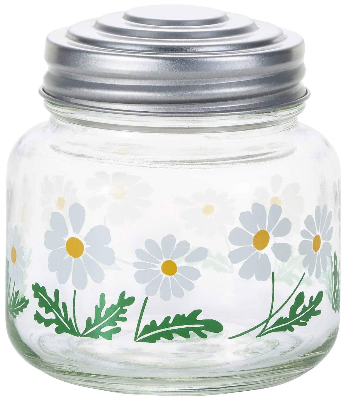 ADERIA (アデリア) 【 Aderia Retro Bonbon Bag (Mini) Wild Flower, in Decorative Box, Made in Japan, 1868 】 Food Storage Container, Showa Retro Glass Canister, Airtight Container, Seasoning Bottle, Jar : Hom