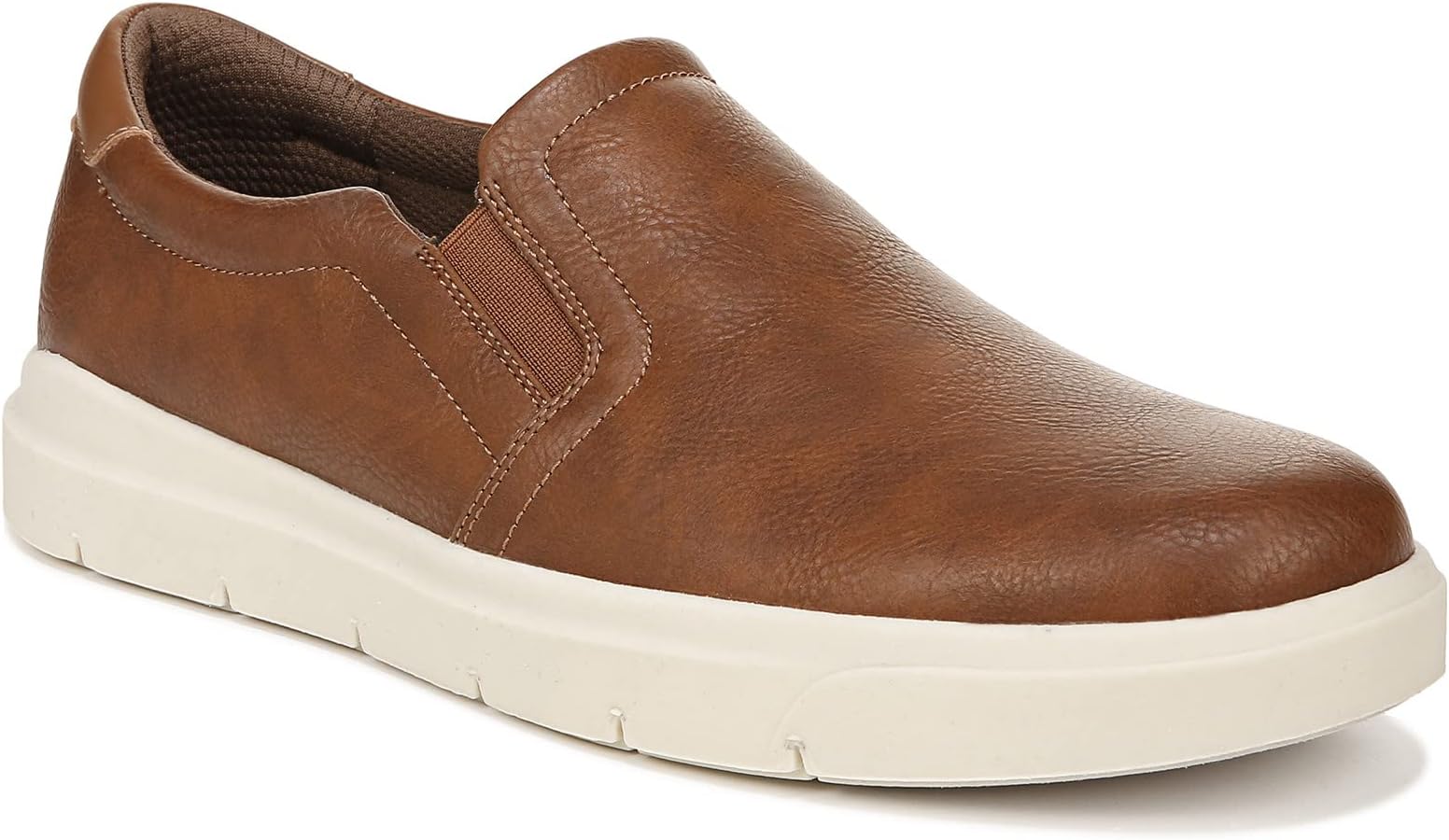 mens brown slip on loafers