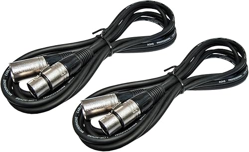 2er Set Mikrofonkabel XLR Mikrofon Kabel  XLR Kabel  3-pol  0 2mmA 
