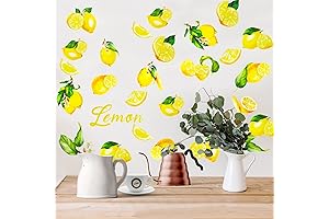 Lemon Wall Decals for Kitchen: Brighten Your Space with Sunny Vibes (44 Pieces)