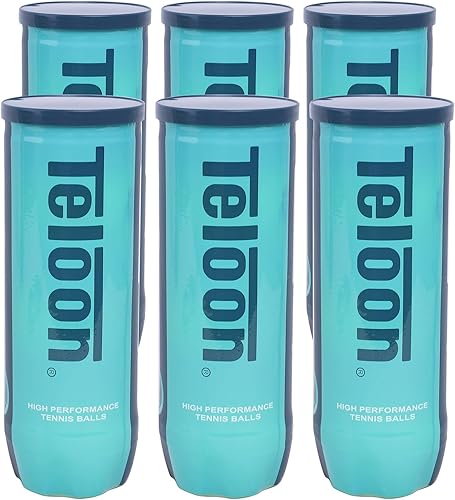 Vista 10 de Teloon Pelotas de Tenis para Campeonato - Extra Resistente - Pelotas de Tenis Presurizadas de Fieltro de Resistencia Regular 1 lata