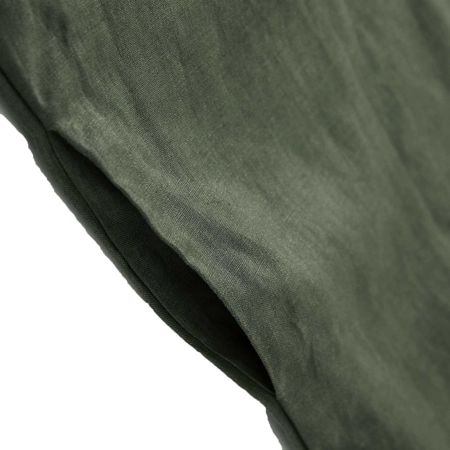 Amazhiyu Vestido largo de lino sin mangas para mujer, con cinturón y bolsillos