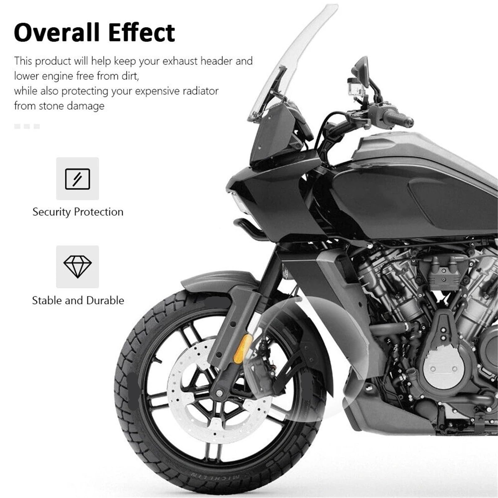 Adatto per Pan America Special PA1250S 2021-2024 Moto Parafango Estesa Anteriore Splash Guard protezione forcella