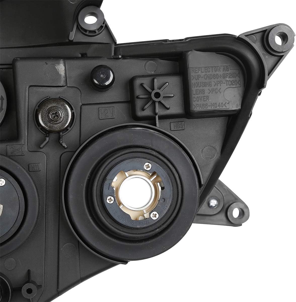 TCMT Black Left & Right Headlight Head Light Lamp Cover Fits For SUZUKI GSXR 600 750 GSXR600 GSXR750 2008 2009