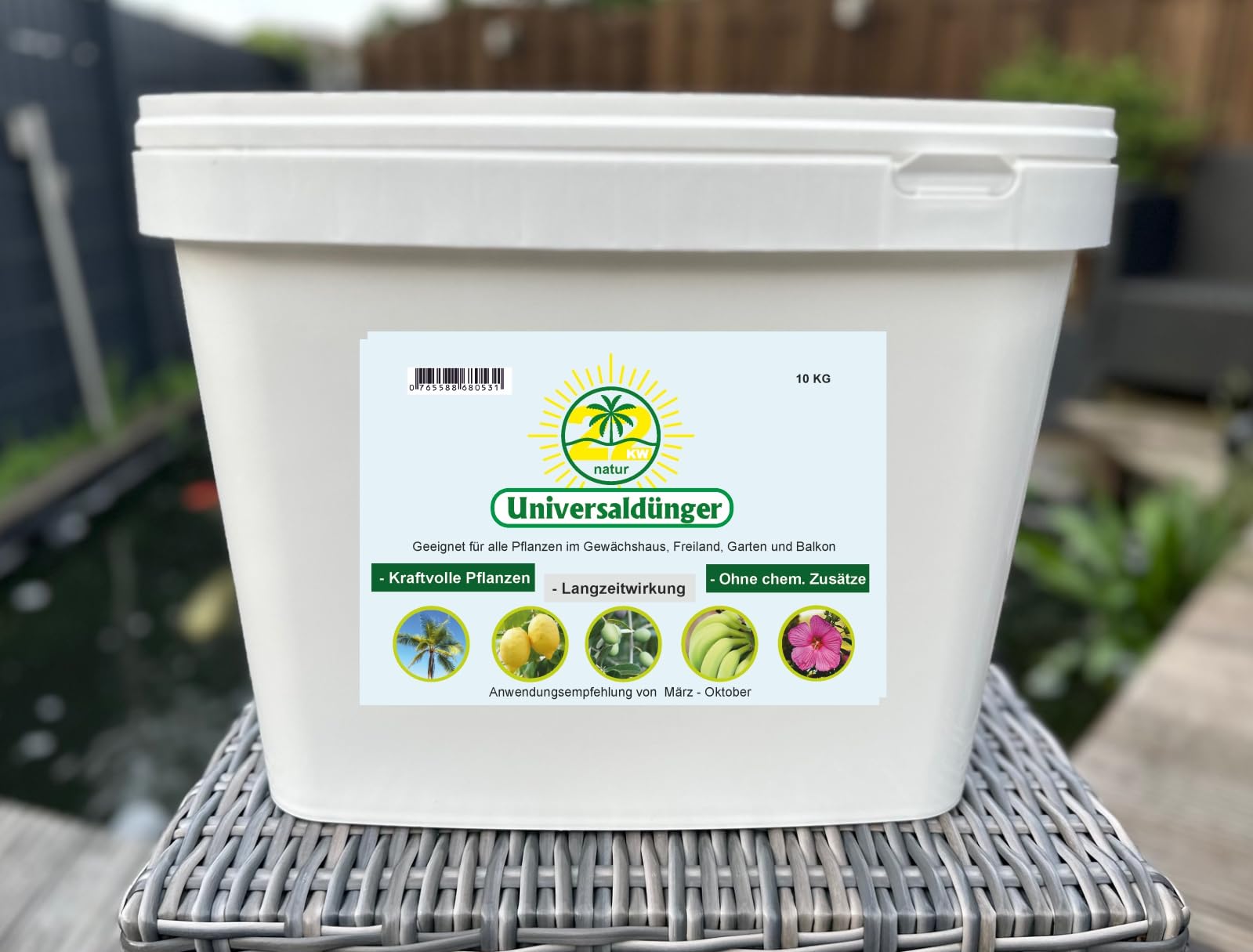 Natur 10KG Universaldünger für Tropische Palmen Pflanzen Bananen Oliven Bäume Zitronen-, Palmen. Pflanzen im Garten Düngen
