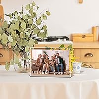 Vista 8 de Syntrific Marco de fotos acrílico de 5 x 7, 5 unidades, marco de fotos acrílico de alta calidad, marcos magnéticos transparentes