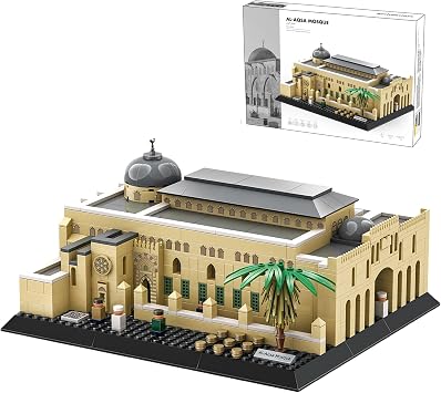 Al-Aqsa Mosque Architecture Model Kit 768 Pieces Islamic Landmark Building Set The Holy Sanctuary of Jerusalem Replica Muslim Religious Gift for Ramadan & Eid Home Decor for Adults & Teens